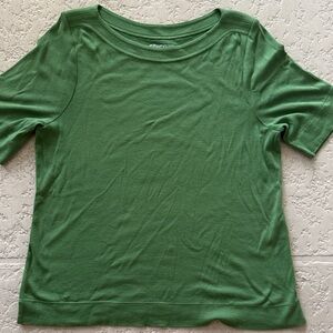 Chico's Vibrant Green Short Sleeve Top